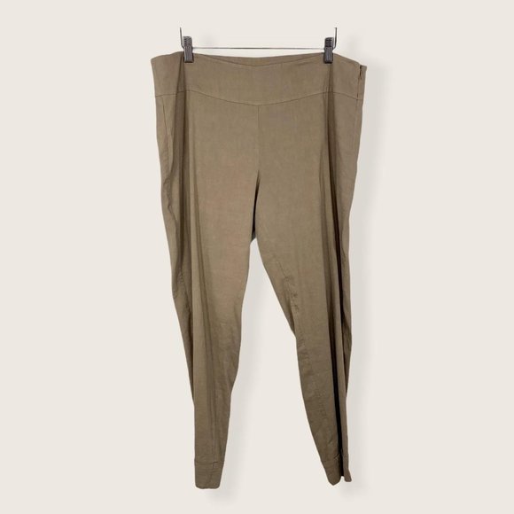 Eileen Fisher Linen Blend Pull On Tapered Pants Size 18 - Picture 1 of 13